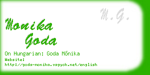 monika goda business card