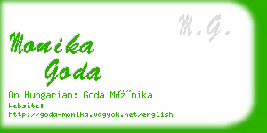 monika goda business card